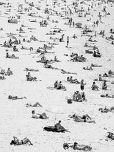 Load image into Gallery viewer, Busy Beach in Black and White
